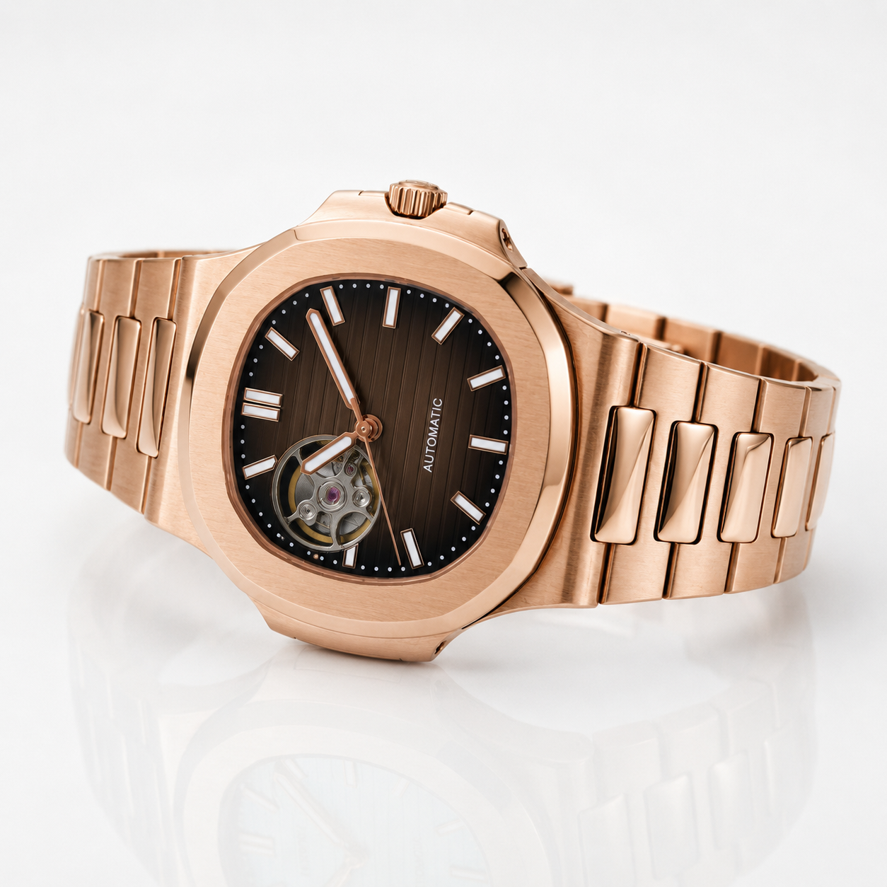 Nautilus - Rose Gold Open Heart