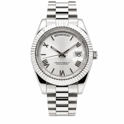 Day Date - Roman Silver