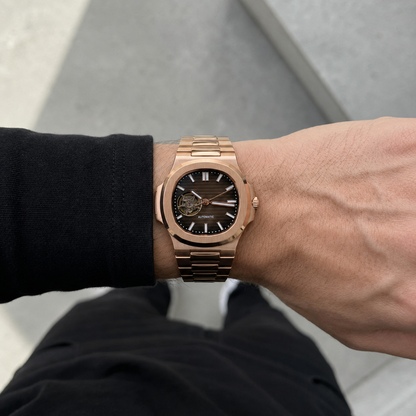 Nautilus - Rose Gold Open Heart