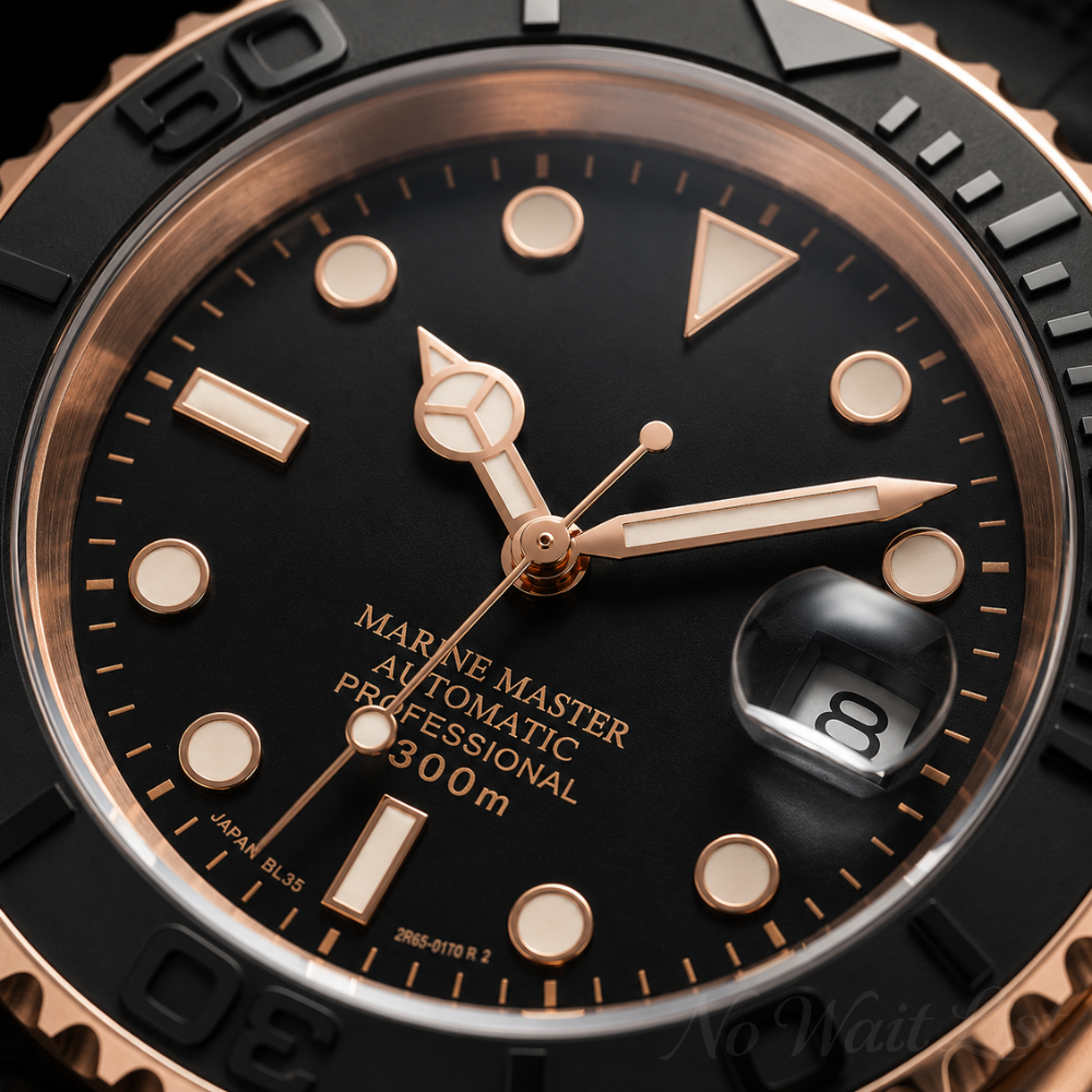 SeikoMariner - Rose Gold Black